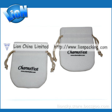 White Luxury Velvet Pouch